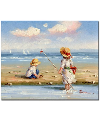 At the Beach Iii' 26" x 32" Canvas Wall Art