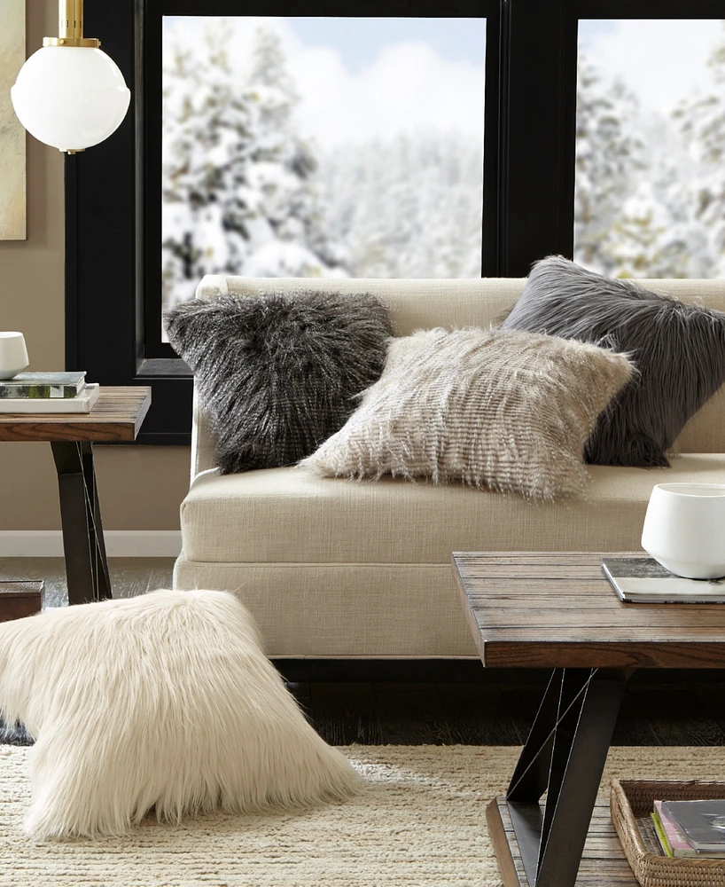 Madison Park Edina Faux-Fur Decorative Pillow, 20" x 20"