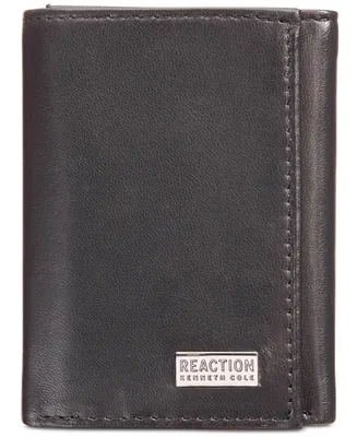 Kenneth Cole Reaction Men's Nappa Leather Extra-Capacity Tri-Fold Wallet