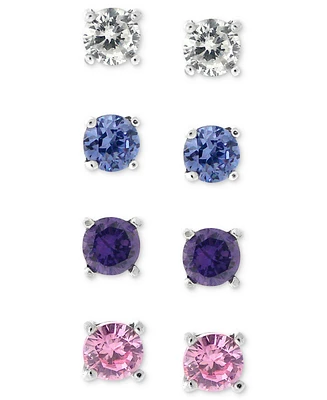 Giani Bernini Sterling Silver Earring Set, Multistone Stud Earring Set