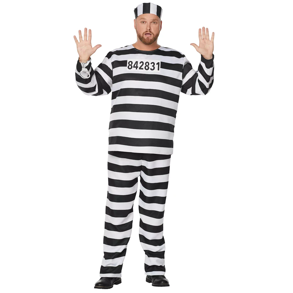 Adult Jailbird Plus Size Costume
