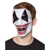 Laughing EL Wire Riot Clown Half Mask