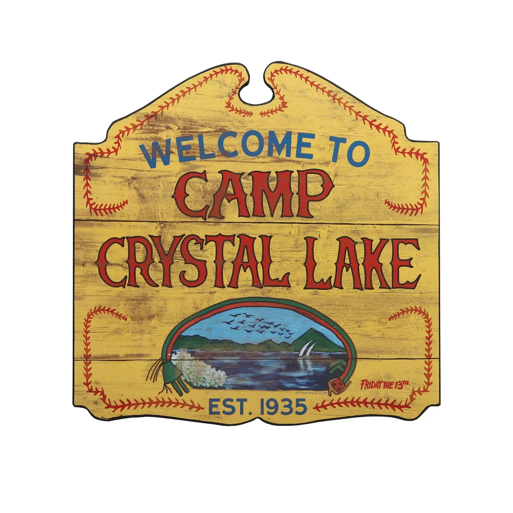 Welcome to Camp Crystal Lake Sign - Friday the 13th