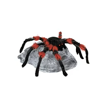 21 Inch LED Red and Black Jumping Spider Animatronic