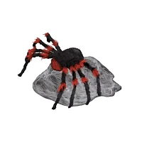 21 Inch LED Red and Black Jumping Spider Animatronic