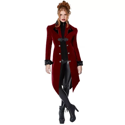 Adult Burgundy Vampire Jacket
