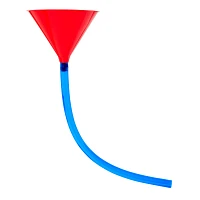 Red and Blue Beer Funnel