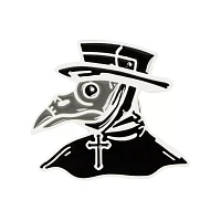 Plague Doctor Patch and Pin Set