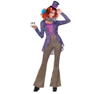 Adult Mad Hatter Jumpsuit Costume