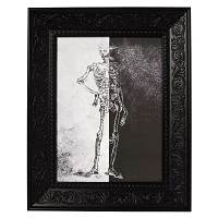 Gothic Noir Skeleton Framed Picture