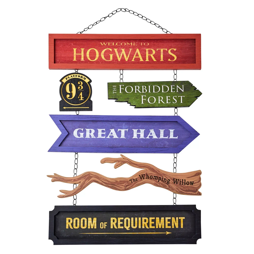 Welcome to Hogwarts Direction Sign - Harry Potter