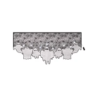 Light-Up Lace Ghost Mantel Scarf