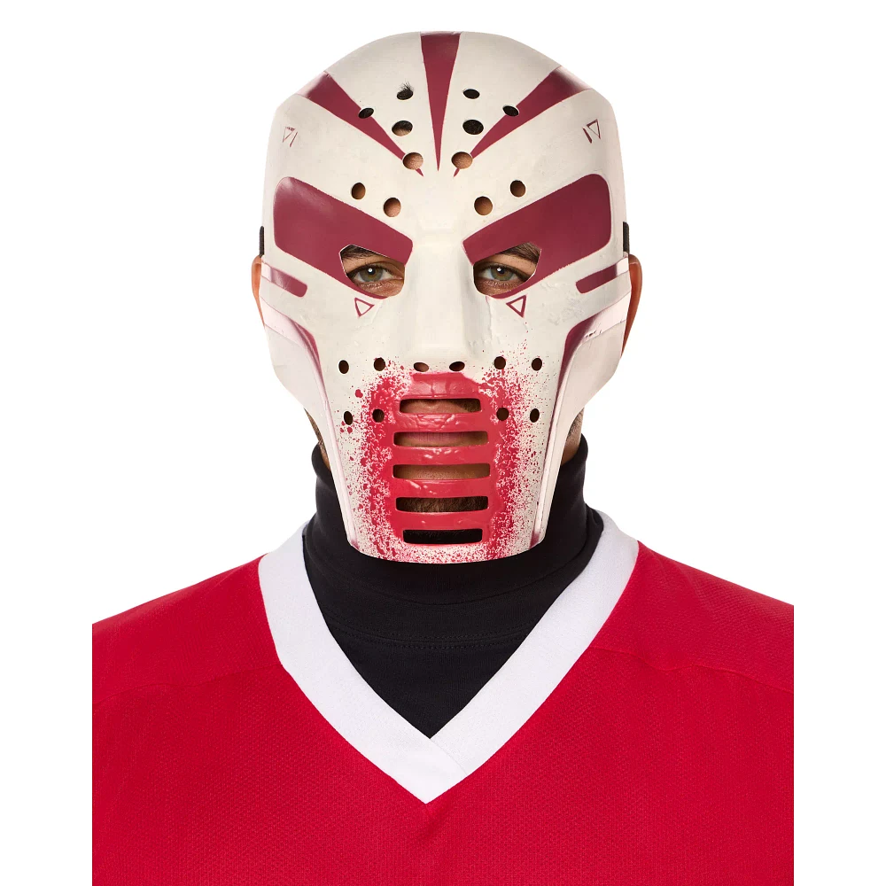 Blood Splattered Hockey Half Mask