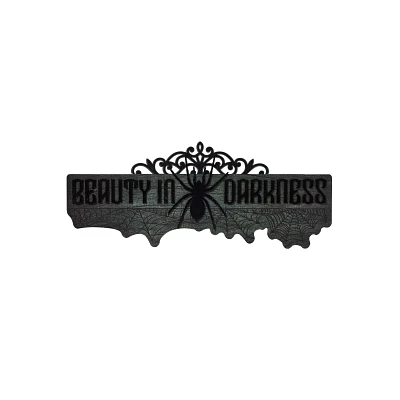 Gothic Noir Beauty in Darkness Sign