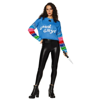 Chucky Cropped Crewneck Sweater