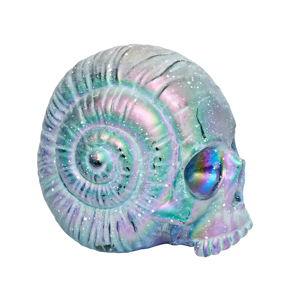 Oil Slick Skull Tabletop Decoration