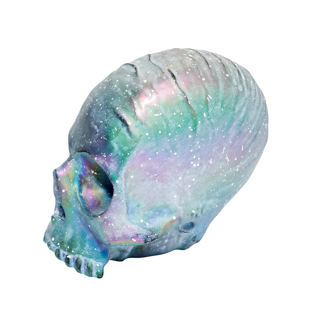 Oil Slick Skull Tabletop Decoration