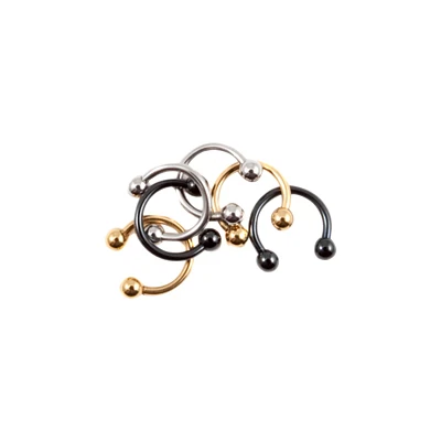 Multi-Pack Plated Horseshoe Rings - 3 Pair