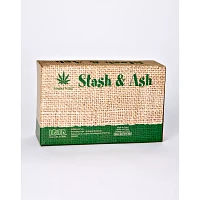 Rasta Leaf Emoji Stash Jar and Ashtray Set