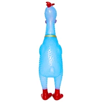 Blue Squeeze Plastic Chicken