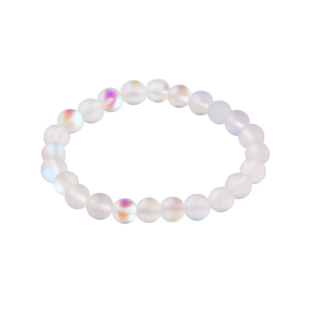 White Semi-Precious Stone Bracelet