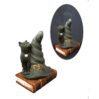 Black Cat and Witch Hat Incense Burner