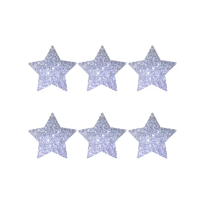 Glitter Star Pasties - 6 Pack