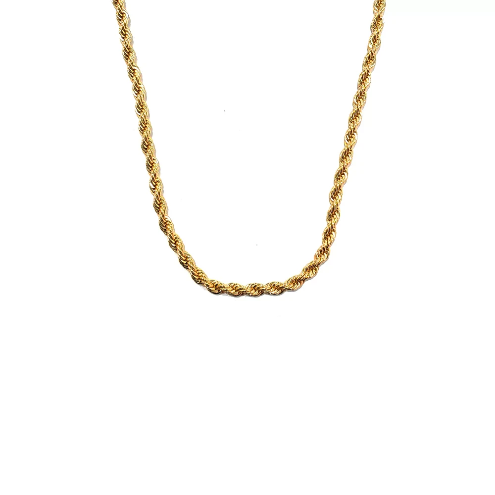 Goldtone Rope Chain Necklace