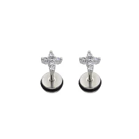 CZ Cross Fake Plugs - 18 Gauge