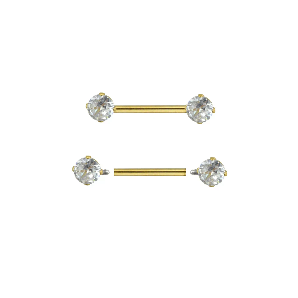 CZ Nipple Barbells