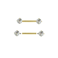 CZ Nipple Barbells
