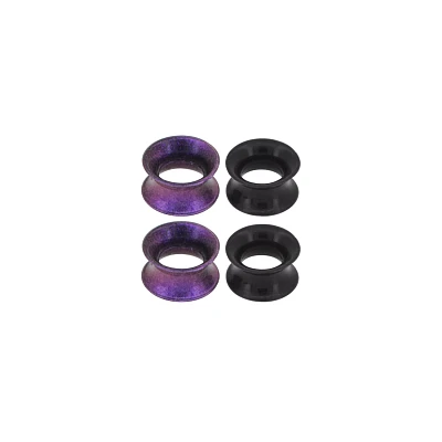 Multi-Pack Black and Purple Tunnels - 2 Pair