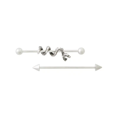 Snake Twist Barbells - 14 Gauge