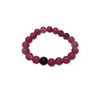 Black and Pink Long Distance Beaded Bracelets – 2 Pack