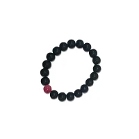 Black and Pink Long Distance Beaded Bracelets – 2 Pack