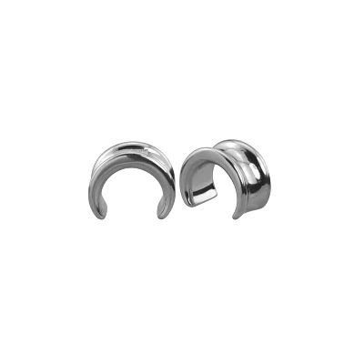Silver-Tone Saddle Plugs