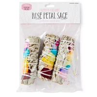 Rose Petal Sage Sticks - 3 Pack