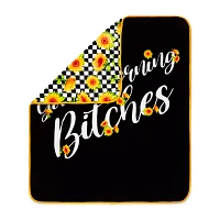 Good Morning Bitches Fleece Blanket