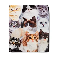 Cat Collage Fleece Blanket