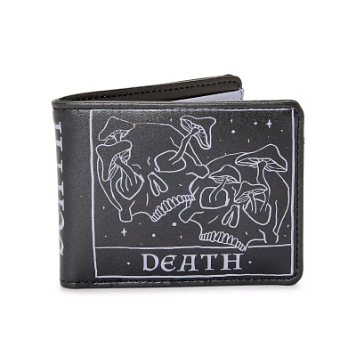 Death Skull Mushroom Bifold Wallet