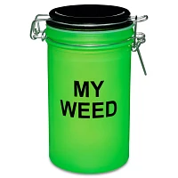 Neon Green My Weed Stash Jar - 16 oz.