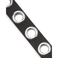 Black Large Eyelet Belt