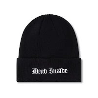 Dead Inside Cuff Beanie Hat