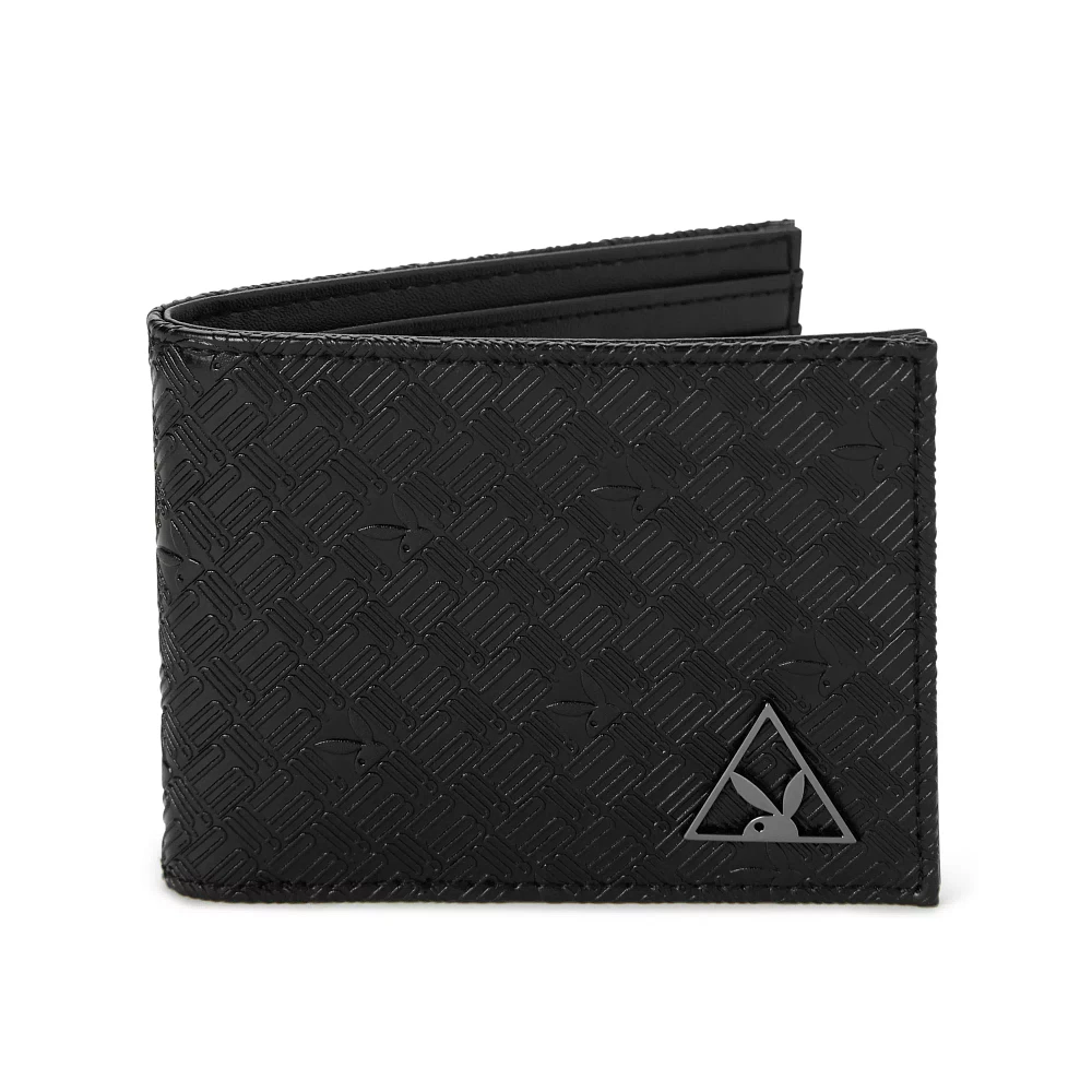 Black Playboy Logo Bifold Wallet