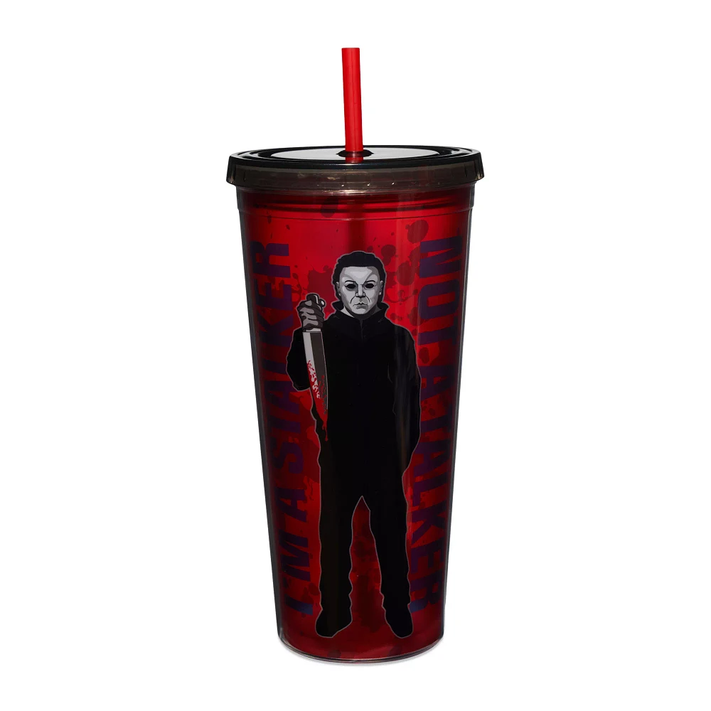 Michael Myers Stalker Cup with Straw 20 oz. - Halloween