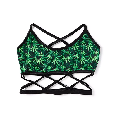 Weed Leaf Caged Bralette
