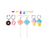 Multi-Pack Sweet Treat Dangle and Stud Earrings - 6 Pair