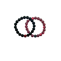 Red and Black Distance Bracelets - 2 Pack