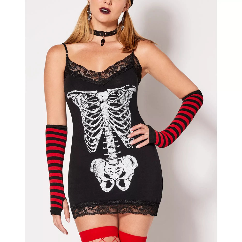 Skeleton Cami Mini Dress
