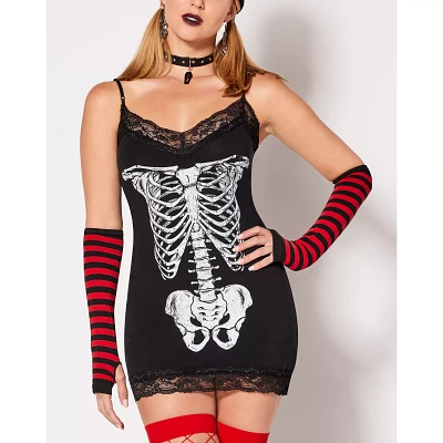 Skeleton Cami Mini Dress